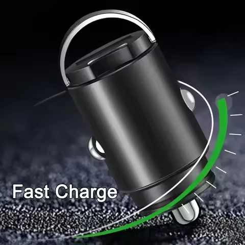 Mini 200W PD QC Pull Ring Fast Charging Car Charger USB C Car Phone Charger Adapter For iPhone 13 12