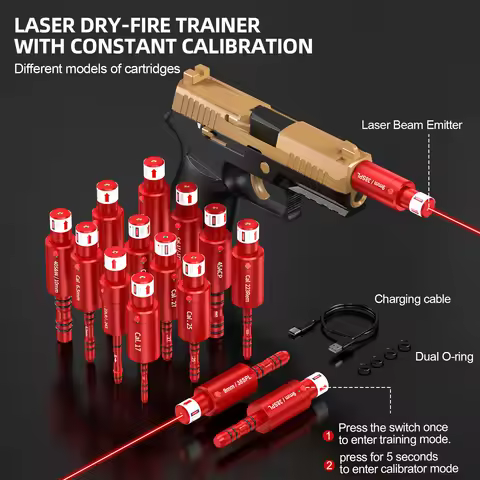 308Win.30-06 dual-purpose red dot laser magazine with aiming function, capable of dry fire training 