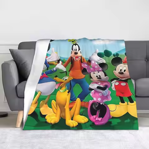 Mickeys Mouse Blanket Cozy Soft Throw Blankets for Bed 50x60 Inch Multi-size Quilt