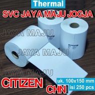 [ CITIZEN ] 100 X 150 THERMAL IMPORT CHN - 1 LINE - FACE OUT - CONTENTS 250 PCS || CORE 1" || THERMA