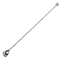 Manyo EX00214 Bar Spoon, Silver, 15.7 inches (400 mm), Made in Japan, UK Twist Metal Included