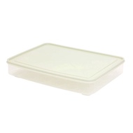 Aqrau Plastic Portable Egg Storage Box 24 Grid Eggs Holder Stackable Freezer Storage Organizers Egg