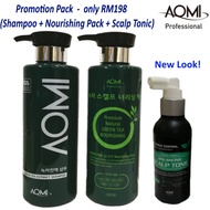 AOMI Korean Green Tea Extract Shampoo / Premium Natural Green Tea Scalp Nourishing Pack / Balancing 