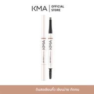 KMA EYEBROW Pencil Flat End Clear Color Long-Lasting 2IN1 FIX IT