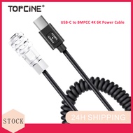BMPCC 4K/6K Power Cable for Blackmagic Pocket Cinema Camera 4K/6kUSB C Type-C to Weipu 2-pin Locking