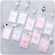 Free Shipping💥Taiwan Ready Stock💥Retractable Bus Card Holder Hard Cute Access Control Card Holder Ea