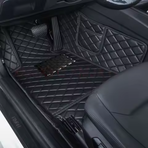 Artificial Leather Custom Car Floor Mats for Audi A4 B7 B8 8KH Sedan B9 8WH Allroad 2017-2023 Interi