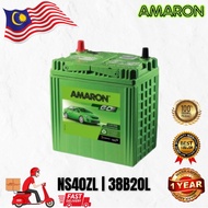 [ 38D20L | NS40ZL | NS40 | B19L | B19R | B20L | B20R ] Amaron Go | Car Battery Bateri Kereta | Perod