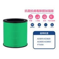 代用Philips飛利浦空氣清新機濾芯濾網FY0194/0179/AC0819/0820/0830【抗菌抗病毒除醛除霾增強款】空氣淨化器代用濾芯 甲醛HEPA濾網 活性碳濾網 去異味