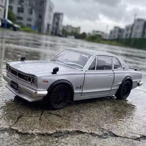 JDM 1:22 Nissan Skyline 2000 GTR KPGC10 Sports Car Alloy Racing Car Model Diecast Sports Car Model H