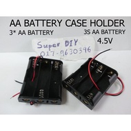 AA 3 slot three slot 14500 Battery case holder 2 3 4 slot 1.5V 3V 4.5V 6V Spring storage with wire D