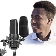 Large-Diaphragm Studio Microphone Podcast, New BOYA Audio Condenser Microphone with 3 Polar Patterns &amp; Sturdy Housing for Vocal Recording Singer Podcaster Home Audio YouTube Video