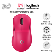 Chuột Gaming không dây Logitech G PRO X SUPERLIGHT 2 DEX LIGHTSPEED Nhẹ 60g Hero 2 32k DPI sạc USB-C