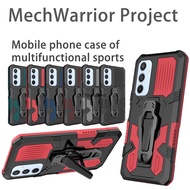 Casing For Vivo Y16 Case Vivo Y17 Case Vivo Y17S Case Vivo Y15S Case Vivo Y35 Case Vivo Y22 Y22S Case Vivo Y20 Case Vivo Y21 Case Cool shockproof Mecha Warrior Back Clip Stand Phone Cover Cassing Cases Case JZS