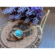 WHIRL GREEN PLANET NECKLACE
