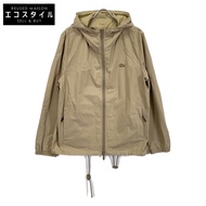 二手 Lacoste 米色雙面連帽夾克，L 碼，BH068LJ