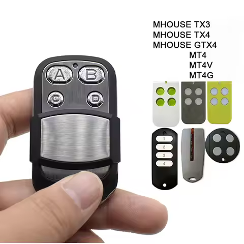 Mhouse GTX4 Garage Door Remote Control Rolling Code 433.92 MHz 4 Channel Transmitter