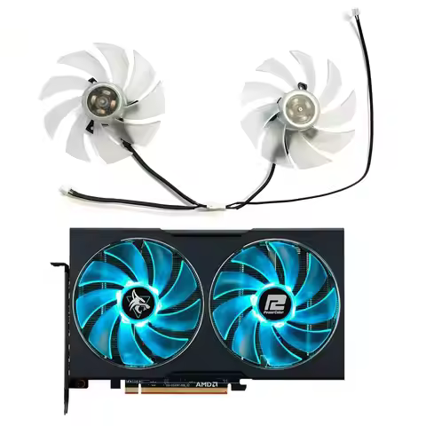 Nieuw Voor POWERCOLOR Radeon RX6600 6600XT 6650XT Hellhound Videokaart Vervanging Fan FD10015H12D