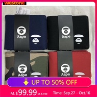 Aape A Bathing Ape Men's Wallet Men With Box Short Clutch Wallet Young Multi-function Card Women's w