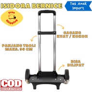 Trolley Folding Trolley with 3 Wheels 6 Wheels 2 for Children's School Bags