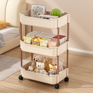 Taiwan Shipping Storage Rack Shelf Rack Portable Rack Small Trolley Rack Snack Storage Trolley Kitch