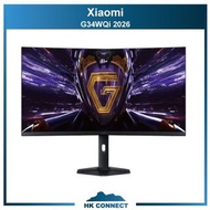 ＊免運費の精選＊ 【原裝行貨】 Xiaomi 小米G34WQi 2026 34" 180Hz 曲面遊戲顯示器