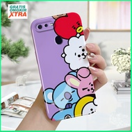 Feilin Acrylic Hard case Compatible For Realme U1 2 Pro 3 5 5s 5i 6 6i 6 Pro 7i 8 Pro 9 Pro+5G aesthetics Mobile Phone casing Pattern BTS BTS21 Korea Accessories hp casing Mobile cassing full cover