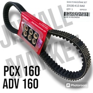 V-Belt ADV160 and PCX160 . Honda Genuine CVT Parts for Motorcycle Scooter Parts . part code 23100-K1
