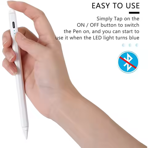 USB-C iPad Stylus Pen with LED Display for iPad pro 2/3/4 iPad Air 3/4 iPad 2018-2023 iPad Mini 5th