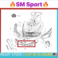 SM SPORT HORN COVER STAY INNER HITAM DECORATIVE COVER CAVER BLACK SM SPORT 110R 110 R BAWAH FRONT LA
