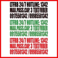 ♠ ♆ LTFRB 24/7 HOTLINE STICKER set