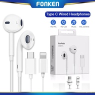 FONKEN Apple Wired Earphone With Mic For iPhone In-Ear Headset Music Earpbuds