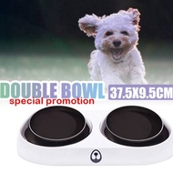 READY STOCKPet Bowl Double Bowls Food Water Feeder with Auto Water Dispenser Dog Cat Food BowlHT99 9