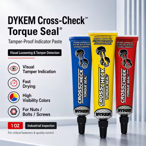 DYKEM Cross Check Tamper-Proof Indicator Paste Metal Marking Pen Green Red Yellow Blue White Origina