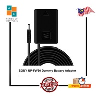 Sony NP-FW50 Dummy Battery to DC Power Cable