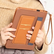 For iPad Pro 11 12.9 2022 M2 9.7 5th 6th 7th Gen 10.2 Air 3 2 Mini 6 Case【With Hand Strap】Smart Folio PU Leather Stand Card Holder Case Cover