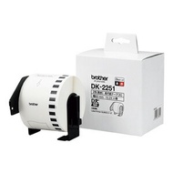ブラザー DKプレカットラベル 長尺紙テープ 黒/赤文字　62　x15.24m巻 brother DK-2251