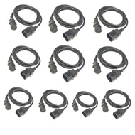 [10PCS/Pack] 3Meter C13 TO C14 Ubill Extension Cable 1.0mm2 / C13 C14 Power Cord