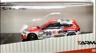 東京車站-玩具店 合金車仔 全新 Tarmac Works 1/64 HONDA CIVIC EG6 Group A Racing Idemitsu Motion MACAU GP #99 出光