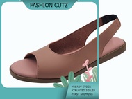 Fashion Cutz Women Cross Flat Sandals For Women  Sandals Selipar Perempuan  Flat Selipar Wanita 8668