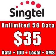 Singtel Prepaid $35 Unlimited 5G 4 Week Data Plan Top Up / Recharge/ 手机充值