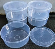 promo dadakan 6 /12 pcs toples nastar bening bulat plastik tidak berbau bisa cod
