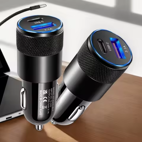 68W USB Type C PD Car Charger for Fast Charging iPhone 14/13/12 Pro, Samsung S23/S22, Xiaomi, Huawei