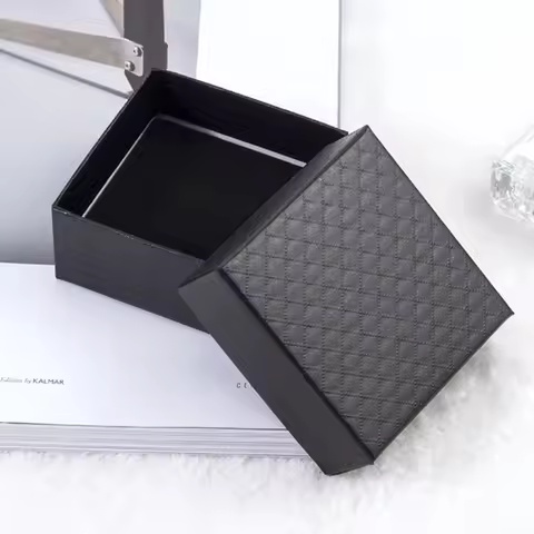 7*7cm Black Jewelry Box for Gift Boxes Necklace Boxes Bracelet Display Necklace Box Earrings and Rin