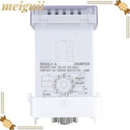 MEIGUII Digital Counter, DH48J‐A 11-Pin Relay Module, Control Device LED Display 220V AC 24V AC/DC D