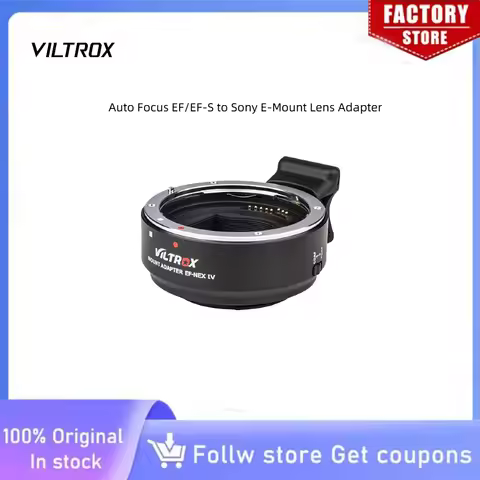 VILTROX EF-NEX IV Auto Focus Lens Adapter for Canon EF/EF-S to Sony E Mount Camera PD AF CDAF Eye AF