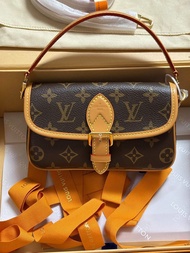 LV Nano Diane 法棍包 單肩包 Mini 棕色