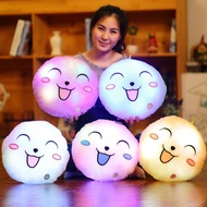 Smiley face round pillow with light - random delivery