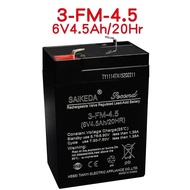 SAIKEDA SAIKEDA Children's Electric Car Battery 6V4.5 A6v7ah Stroller 3FM7 Storage P72J