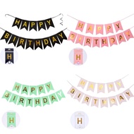 Happy Birthday Banner Birthday Banner/ HBD Banner/ Party Backdrop/ Birthday Flag Bunting
